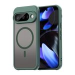 Per Google Pixel 10 Fan Dun Series TPU Hybrid PC Frosted Magsafe Custodia per telefono (verde)