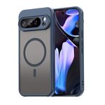 Per Google Pixel 10 Pro Fan Dun Series TPU Hybrid PC Frosted Magsafe Custodia per telefono (blu)