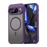 Per Google Pixel 10 Pro Fan Dun Series TPU Hybrid PC Frosted Magsafe Custodia per telefono (viola)