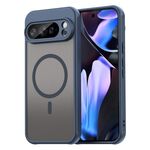 Per Google Pixel 10 Pro XL Fan Dun Series TPU Hybrid PC Frosted Magsafe Custodia per telefono (blu)