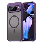 Per Google Pixel 10 Pro XL Fan Dun Series TPU Hybrid PC Frosted Magsafe Custodia per telefono (viola)