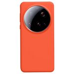 Per Xiaomi 15 Ultra Liquid Silicone Custodia antiurto per telefono adatta alla pelle (arancione)