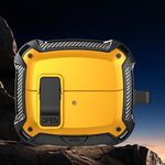 Per Samsung Galaxy Buds3 / Buds3 Pro Bumblebee Custodia antiurto per auricolari con gancio e supporto (nero giallo)