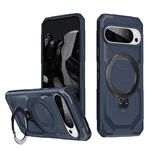 Per Google Pixel 9 Pro Custodia per telefono con supporto MagSafe satinato (blu)