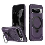Per Google Pixel 9 Pro Custodia per telefono con supporto MagSafe satinato (viola)