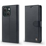 Per iPhone 15 Plus Forwenw F6 Series Custodia in pelle RFID per telefono (nero)