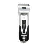 Rasoio elettrico per capelli alimentato a batteria per macchina da taglio uomo per bambini (argento)