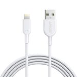 Anker Powerline II USB a 8 pin Cavo di dati di ricarica certificato MFI, lunghezza: 0,9 m (bianco)
