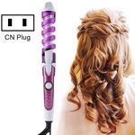2 PCS Strumento per lo styling dei capelli Rullo del bigodino di capelli Ferro arricciacapelli a spirale (viola)
