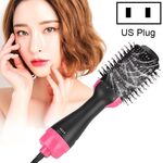 2 in 1 Pettine multifunzionale Styling Rotante Hot Hair Dryer Raddrizzatore Bigodino US Plug