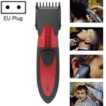 Tagliacapelli elettrico impermeabile Trimmer per capelli ricaricabile Tagliatrice per capelli Taglio di capelli Trimer per barba, Spina europea (Rosso)