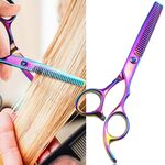 Forbici da parrucchiere professionali per taglio capelli Forbici sfoltire barbiere (Coloful Thinning （SXLC-603T)
