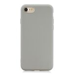Per iPhone SE 2022 / SE 2020 Custodia in TPU glassato a colori solido (grigio)