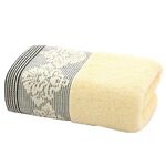 Asciugamano assorbente Asciugamano per il viso Asciugamano da bagno in panno morbido spesso, dimensioni: 35x75 cm (giallo)