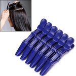 6 pezzi di capelli non facili da sfilare parrucchiere barbiere stile negozio partizione strumenti per capelli clip speciali (blu)