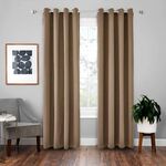 Tenda solida con isolamento in stoffa per tende ad alta precisione da 4 pezzi, dimensioni: 42 × 84 pollici （107 × 213 cm） (cachi)