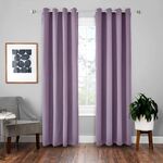 Tenda solida con isolamento in stoffa per tende ad alta precisione da 4 pezzi, dimensioni: 42 × 84 pollici （107 × 213 cm） (viola)