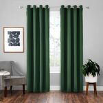 Tenda solida con isolamento in stoffa per tende ad alta precisione da 4 pezzi, dimensioni: 52 × 84 （132 × 213） (verde scuro)