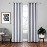 Tenda solida con isolamento in tessuto ad alta precisione per tende da 4 pezzi, dimensioni: 140 × 175 (oro bianco)