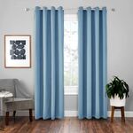 Tenda solida con isolamento in tessuto per tende ad alta precisione da 4 pezzi, dimensioni: 140 × 175 (blu)