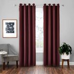 Tenda solida isolante in tessuto ombreggiante ad alta precisione, dimensioni: 140x175 (rosso vino)