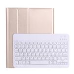 A098B Custodia protettiva per tastiera Bluetooth ultrasottile rimovibile in TPU per iPad Air 4 da 10,9 pollici (2020), con supporto e slot per penna (oro)