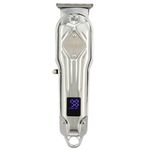 VGR V-261 8W USB Metal Professional Hair Clipper with LED Digital Display (Silver)