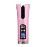 Ricarica USB Ferro arricciacapelli rotante automatico Ferro arricciacapelli da viaggio wireless portatile (rosa)