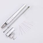 MM VWAN MAGGIO MAGGIO ACCESSIDENTI PER SCRIFTO SCRIFTO TRIMINAZIONE PENNA INCONDARE PENNA IN ACCIAIO INOSSIDABILE RAZOR (argento)