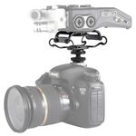 BOYA BY-C10 Microfono per fotocamera universale Shockmount con attacco per slitta (nero)
