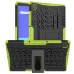Per Lenovo Tab M10 HD Gen 2 (TB-X306F) Custodia antiurto per pneumatici TPU + PC con supporto (verde)