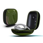 Custodia protettiva per auricolari wireless in silicone + PC con superficie a specchio per Beats Powerbeats Pro (verde + nero)