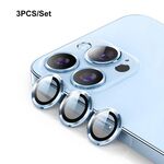 Per iPhone 13 Pro ENKAY Hat-Prince Lega di alluminio + Vetro temperato Copriobiettivo per fotocamera Anello per pellicola / 13 Pro Max