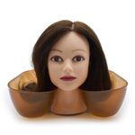 POTION Tank Tank Rest Pesti Capelli Parrucchiere Capelli ricci Perm Perm Tyme Tranch Transparent Spalla Strumenti per parrucchieri (Brown)