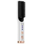 2 in 1 curling e raddrizzamento duplice uso Mini Multi-Function raddrizzatore dei capelli, colore: Bianco