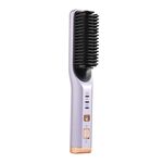 2 in 1 curling e raddrizzatura Dual-usad mini raddrizzatore per capelli multifunzione, colore: viola