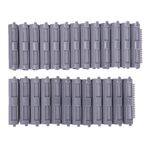 F2001 25 in 1 Perm Bar Styling Fluffy Perm Clip Hair Clip Hair Salon Barber Shop Strumenti di parrucchieri (Grigio)