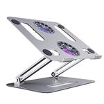Boneruy P43F in lega di alluminio pieghevole supporto per computer notebook notebook supporto per notebook, colore: argento con cavo tipo-C
