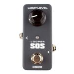 KOKKO FLP2 Mini SOS Looper Guitar Loop Recording Pedale effetti monoblocco (nero)
