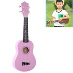 HM100 Strumento di illuminazione musicale per bambini Ukulele in tiglio da 21 pollici (rosa)