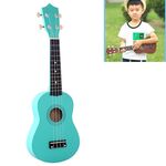 HM100 Strumento di illuminazione musicale per bambini Ukulele in tiglio da 21 pollici (verde menta)
