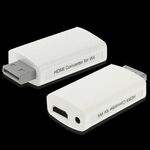 Convertitore HDMI Full HD 1080P per Wii, dimensioni: 73 x 37 x 20 mm (bianco)