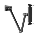 Supporto telescopico pieghevole da parete WS-2 per cellulare e tablet (grigio nero)