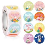 5 PCS Pasqua Bunny Egg Cartoon Decoration Sticker, Dimensioni: 2,5 cm / 1 pollice (HA033)
