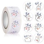 10 rotoli carino cartone animato animale bambino grazie adesivo (ha063)