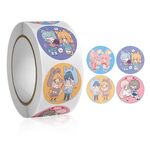 10 PC Roll Pack Valentine Day Heart Love Sticker Etichetta autoadesiva, Dimensioni: 2.5 cm / 1 pollice (K-153)