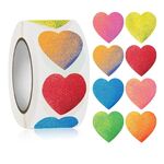 Etichetta autoadesiva adesiva con cuore e amore per San Valentino, confezione in rotolo, dimensioni: 2,5 cm/1 pollice(K-156)