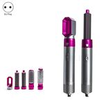 Asciugatrice a doppio uso automatica del pettine ad aria calda 5-in-1 Asciugacapelli a doppio scopo + Rose Red (spina UE)