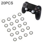 20 PCS Custodia protettiva in silicone luminoso per joystick per gamepad PS4 / PS3 / PS2 / XBOX360 / XBOXONE / WIIU (nero)