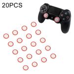 20 PCS Custodia protettiva in silicone luminoso per joystick per gamepad PS4 / PS3 / PS2 / XBOX360 / XBOXONE / WIIU (rosso)